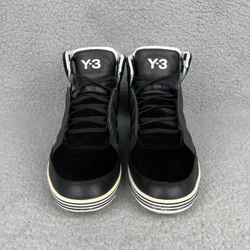 Zapatos altos Y-3 Honja para hombre 8,5 negros blancos reflectantes 3M Adidas Y3 2011 Yohji 3 - Imagen 5 de 12