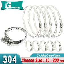 304Steel Universal Adjustable AXLE CV Joint Boot Crimp Clamp Kit, CV Boot Clamp