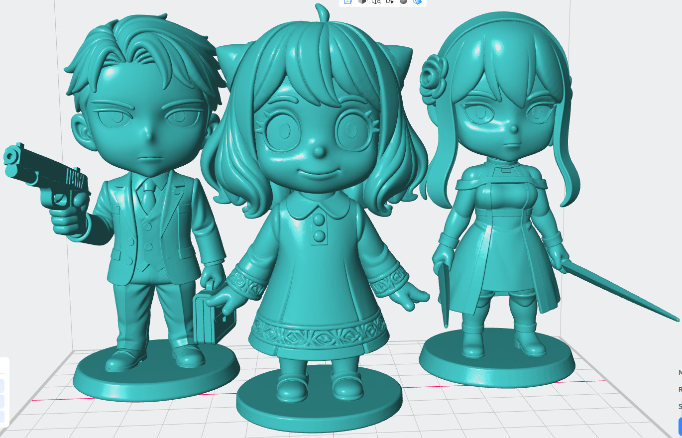 Spy X Family 3" Chibi Set - Loid - Anya - Yor - Pintado