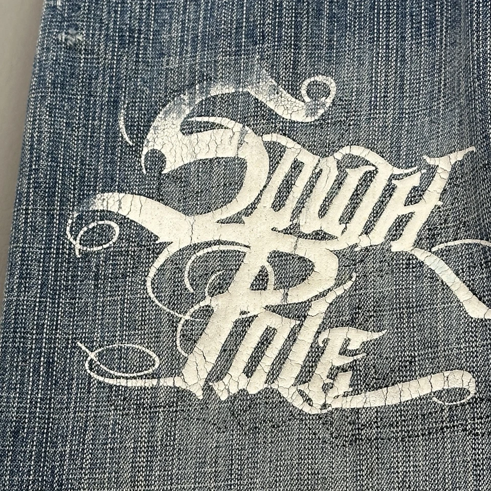 Jeans Southpole Vintage Niños 10 26x25 Denim Sueltos Rojo Pestaña Gráfico Hip Hop Y2K Foto 2 de 4