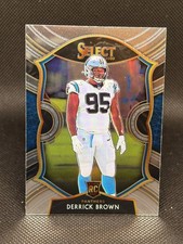 2020 Panini Select #87 Derrick Brown Rookie (RC) Panthers Base Concourse