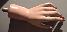 Vintage female old mannequin hand shop display manikin art not Rootstein Patina