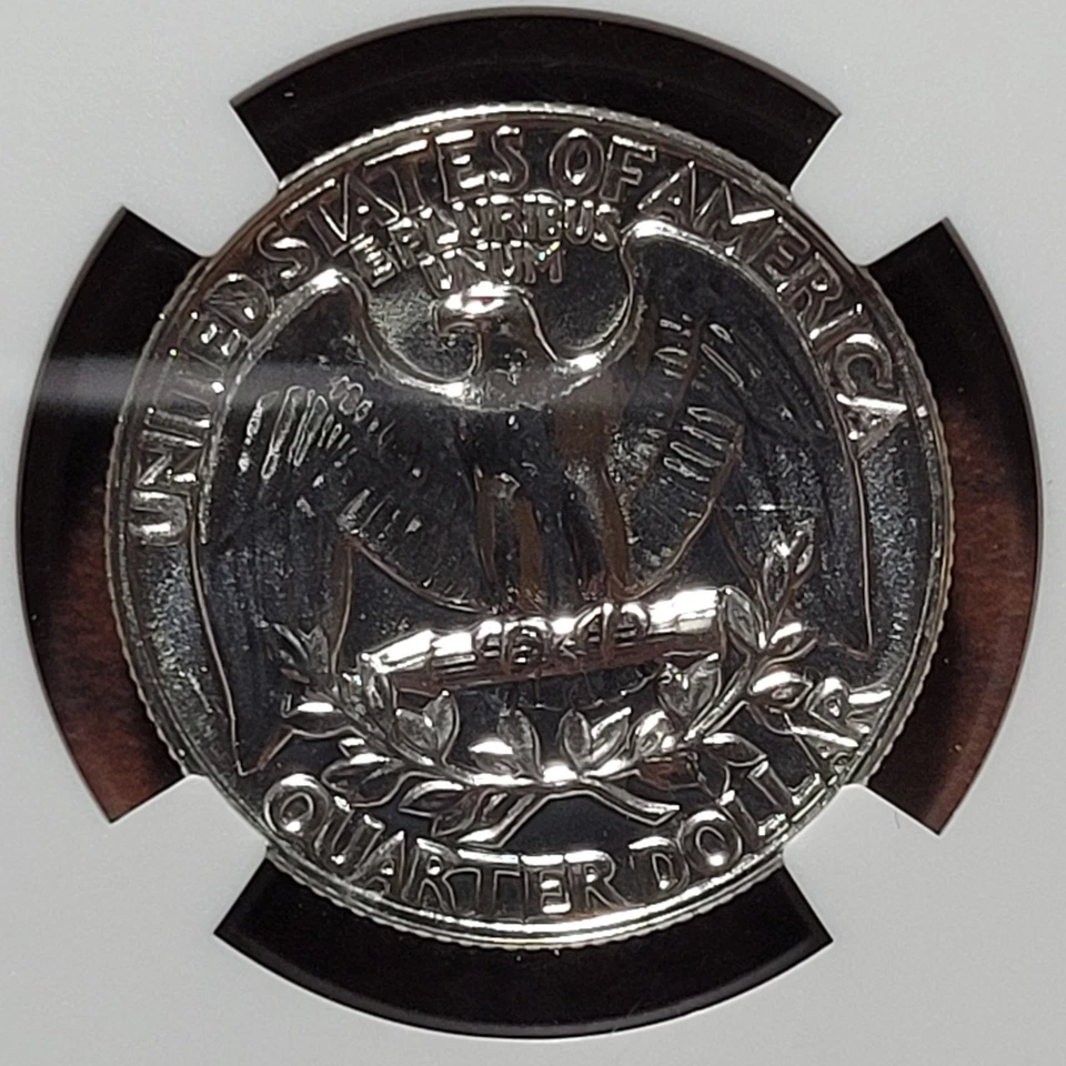 1957 Washington Quarter NGC PF-69 Gem Brilliant Proof PF69 Certified 90% Silver - Image 3 of 4