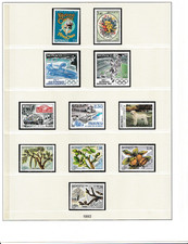 TIMBRE DE MONACO POSTE ANNEE 1992 N°1810 / 1853 MNH 44 TIMBRES ( BF 56 , 57 , 58