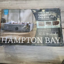 Hampton Bay Tabletop Gas Fire Pit 10,000 BTU #1005 251 944 With Lava Rocks