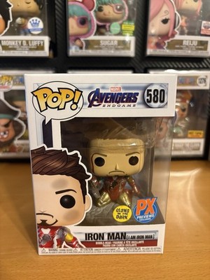 Funko Pop! Marvel Avengers Endgame Iron Man PX Previews #580 Glow in the Dark