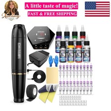 Tattoo Gun Kit Cartridge Tattoo Machine Kit Tattoo Kit Tattoo Pen for Beginne...