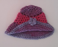 Baby Hat Cotton 0-6 Months Crocheted