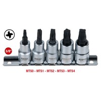 "Ks Tools 911.4010 3/8\" Bit-Stecknuss-Satz FüR MTS Mortorq®-Schrauben, 5-Tlg"