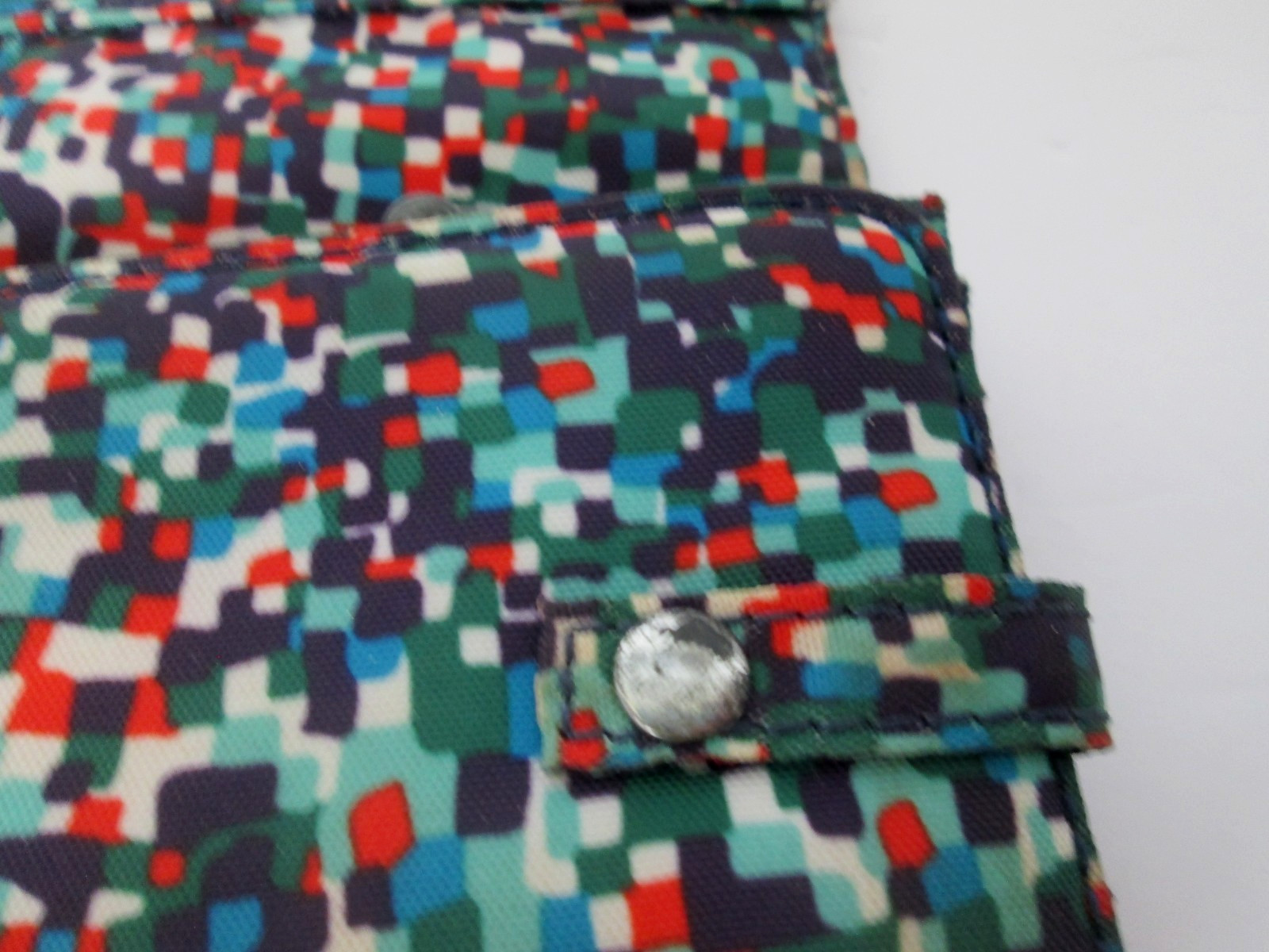 Kipling Wallet Flapover Snap Closure Multicolor S… - image 8