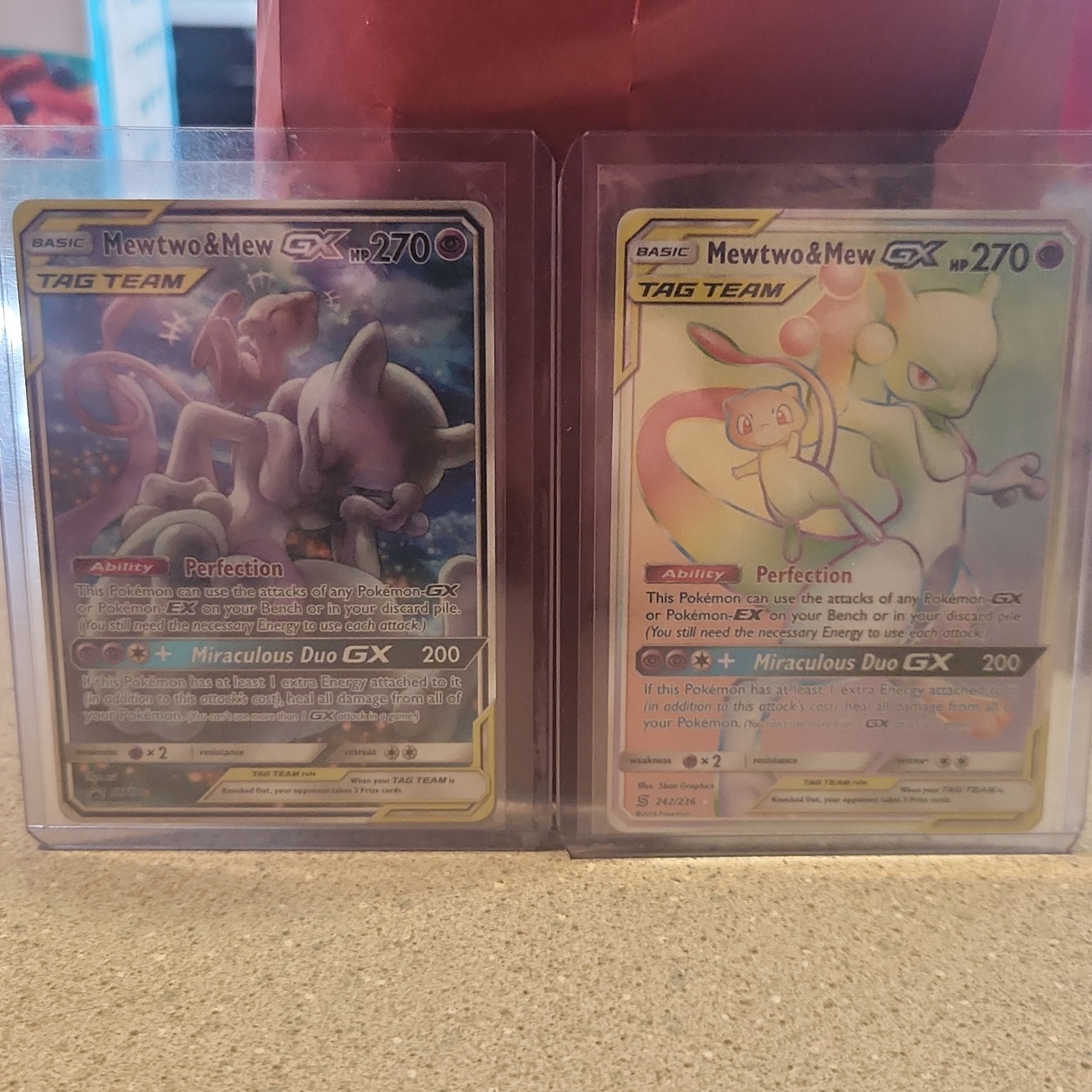 Mewtwo & Mew GX SM191 & 242/226 (Secret) Rare 🔥 Pokemon