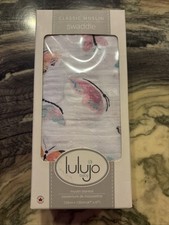 Classic Muslin Swaddle Lulujo Baby Butterflies 120cm x 120cm - 100 cotton