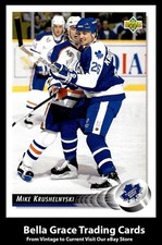 1992-93 Upper Deck Mike Krushelnyski #87 Toronto Maple Leafs NHL Hockey