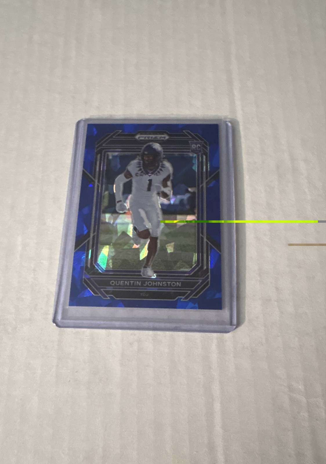 2023 Panini Prizm Draft Picks - Quentin Johnston #138 Blue Ice Prizm /99 (RC)