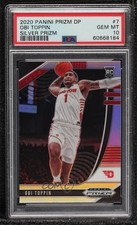 2020-21 Panini Prizm Draft Picks Silver Prizm Obi Toppin #7 PSA 10 GEM MT 00jj