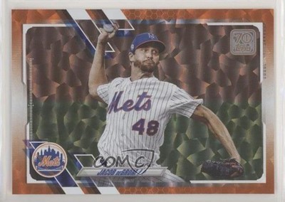 2021 Topps Orange 170/299 Jacob deGrom #200 n1u