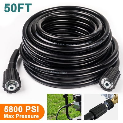 #ad #ad 5800PSI High Pressure Washer Hose M22 14mm Power Washer Extension Hose 50FT $16.95