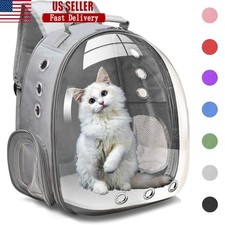 Space Capsule Pet Carrier Backpack Breathable Travel Bag Small Dogs Cats Outdoor