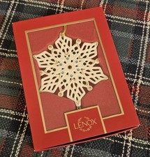     BNIB LENOX 2022 GEMMED SNOWFLAKE ORNAMENT BLUE GREEN GEMS   FREE SAME DAY SHIP
