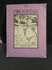 Vintage Folkware Walking Skirt Pattern 209 Victorian Edwardian Early 1900s