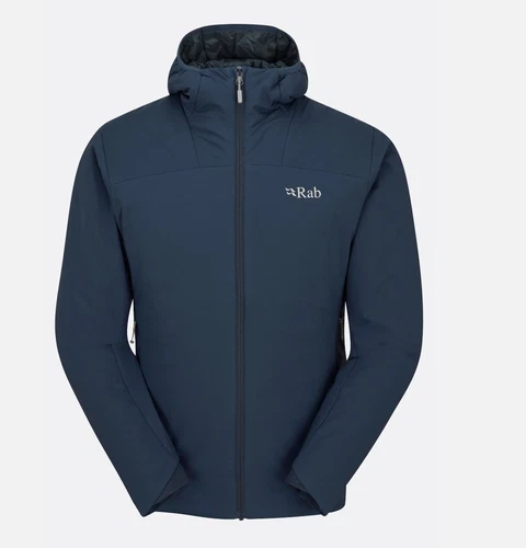 Rab Xenair Alpine Light Jacket with hood Men's XL Tempest Blue - product listing photo