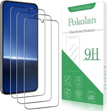 3PCS Screen Protector for Samsung Galaxy S25 9H Tempered Glass Case Friendly