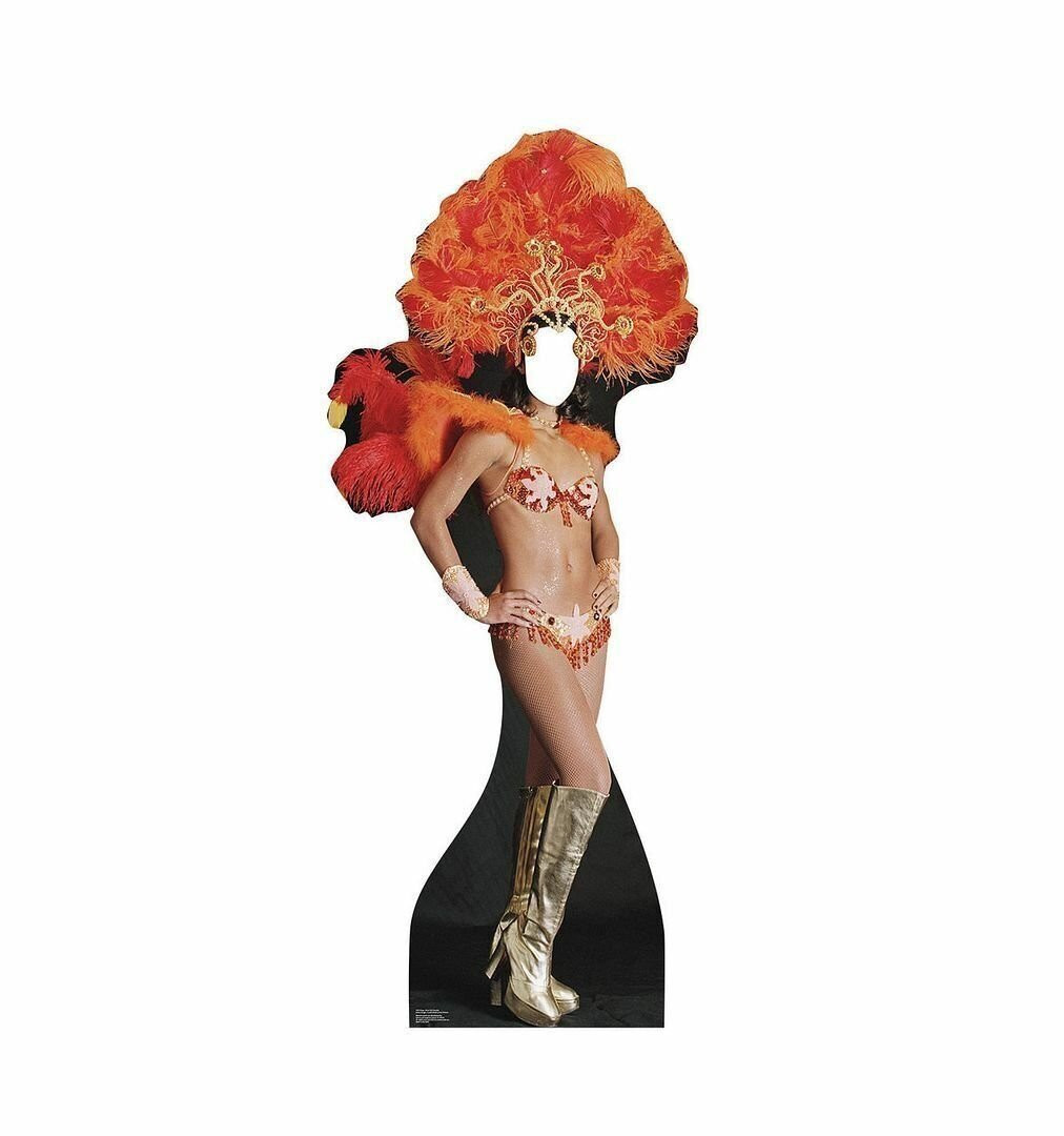 Vegas Show Girl Standin Life-Size Cardboard Cutout Standee Poster