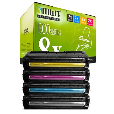 8x Eco Toner for Ricoh SP C-250-SFw SP C-250-SF SP C-250-E SP C-250-DN