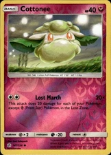 Pokemon Reverse Holo Cottonee SM - Cosmic Eclipse 147/236 LP
