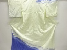 42354# JAPANESE KIMONO / ANTIQUE HITOE KIMONO FOR DANCE / MIST
