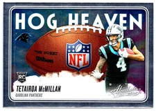 2025 Panini Absolute Tetairoa McMillan #HH-TMN Hog Heaven Rookie Panthers RC