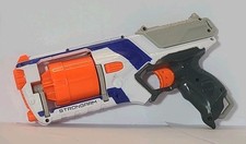 NERF N Strike Elite StrongArm Toy Blaster With Rotating Barrel Slam Fire 6 Darts
