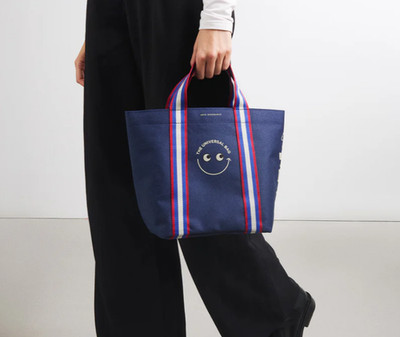 Anya Hindmarch The Universal Bag Ltd Edition TESCO Beuteltasche Shopper blau neu mit Etikett Mini