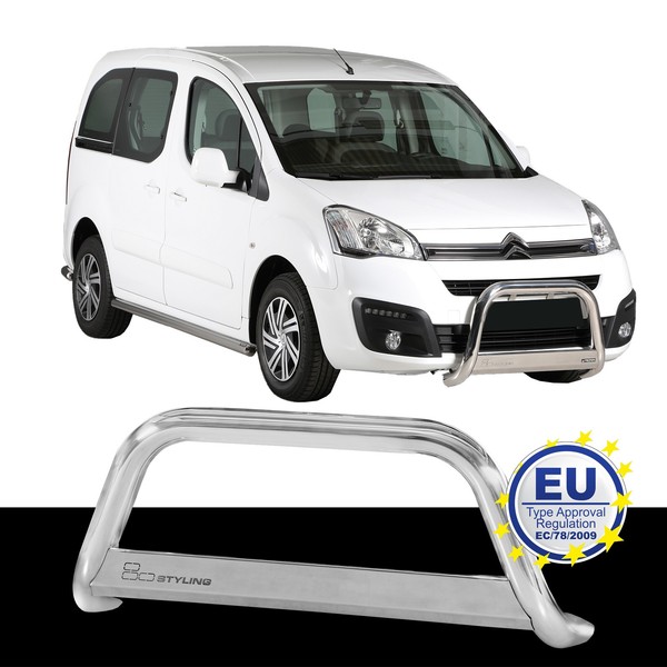 PersonenschutzbüGel Edelstahl Passend FüR Citroen Berlingo 2015 Bis 2017 Chrome-image