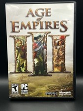 2005 Microsoft AGE OF EMPIRES III PC Game CD-ROM 3 Disc with Manual  Reference