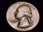 1939-S Washington Quarter, Very Good  Grade.