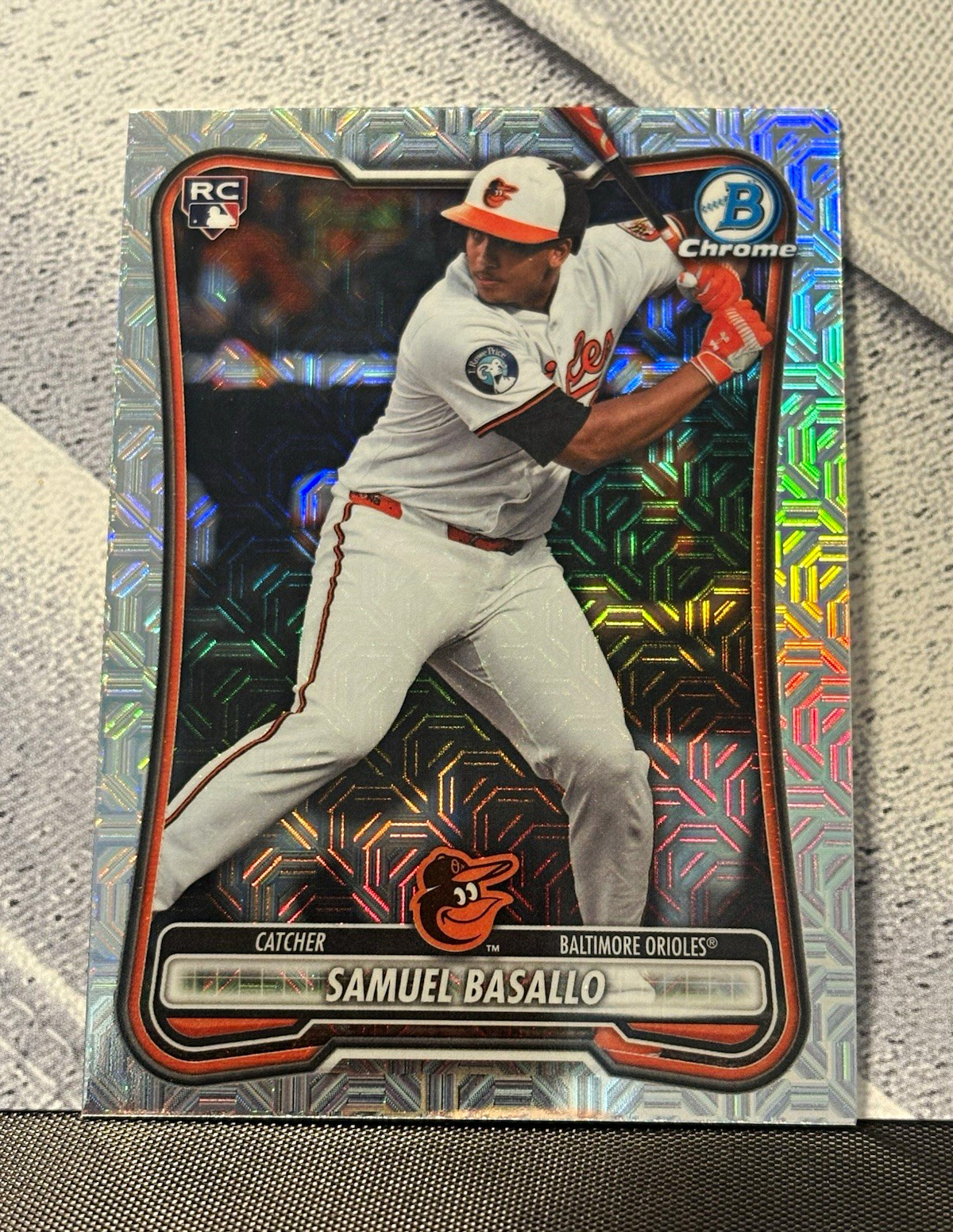 Samuel Basallo 2025 Bowman Chrome Topps RC Baltimore Orioles #93 Mega Box Mojo