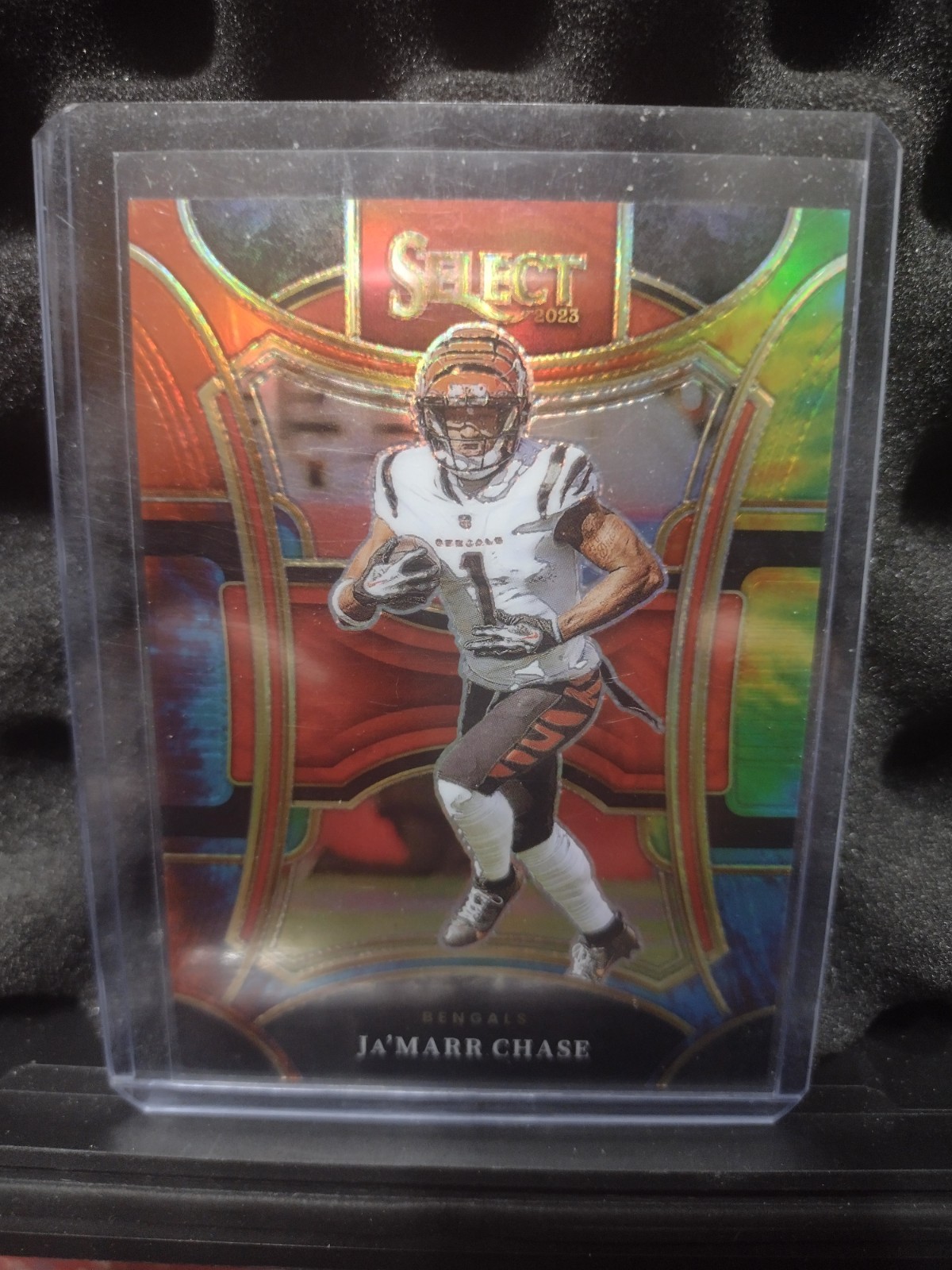 2023 Panini Select - Suite Level Ja'Marr Chase #420 Tie-Dye Prizm /25