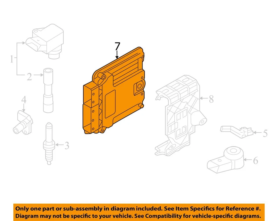 Módulo de control electrónico ECM del motor 1,4 L compatible con 16-17 AUDI A3 18294941 Foto 4 de 4