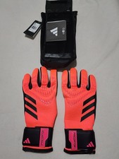 Adidas Predator Pro goalkeeper gloves in a Signal Coral and Black SIZE 12 NEW