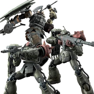 HG 1/144 Zaku II F Type Chubs's and Kayle's + Unidentified Zaku II Solari's