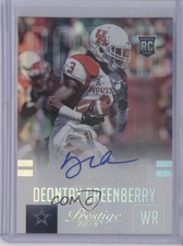 2015 Prestige Extra Points Platinum Signatures 16/25 Deontay Greenberry Auto 2v6