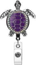 SoleebeeEnamelSeaTurtleBadgeReelPurple