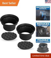 Durable 6.5 Inch Speaker Baffle Kit - Waterproof Silicone for Maximum Protection