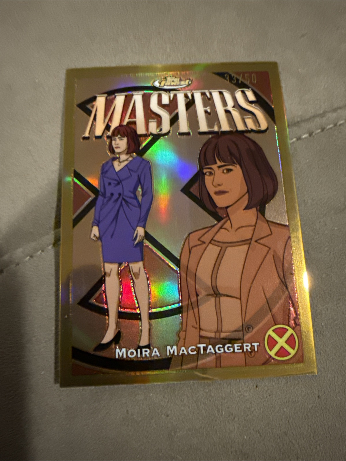 2025 Topps Finest X-men 97 Moira MacTaggert Gold /50 - 42