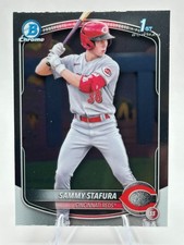 2025 Bowman Chrome Sammy Stafura (RC) Prospects Reds  