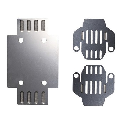 Stainless Steel Armor Chassis Bottom Guard for FMS FCX24 Power Wagon 1/24 RC Car