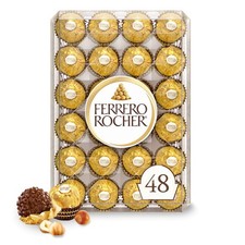 Ferrero Rocher Premium Milk Chocolate Hazelnu...