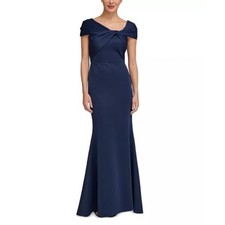Eliza J Twist Neck Cap Sleeve Gown Size 10 Nwot