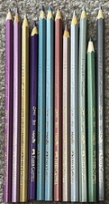 Set Of 12 Faber Castell Eco Metallic Colored Pencil Set Sharpened